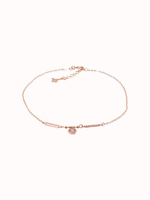 14K 18K 오덴 큐빅 발찌