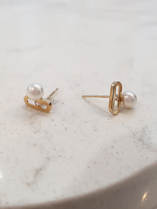 14K 인니르 진주 귀걸이