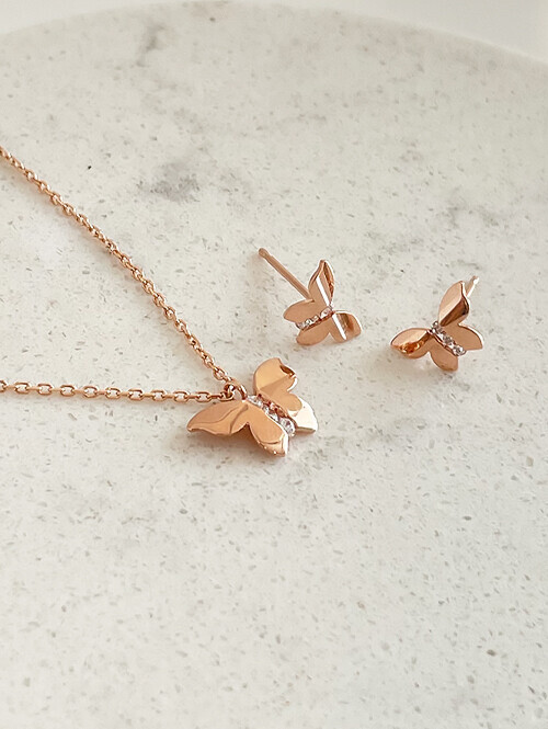 14K 미니 나비 목걸이