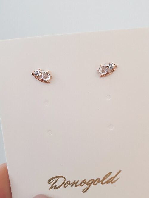 14K 유앤큐 핀귀걸이