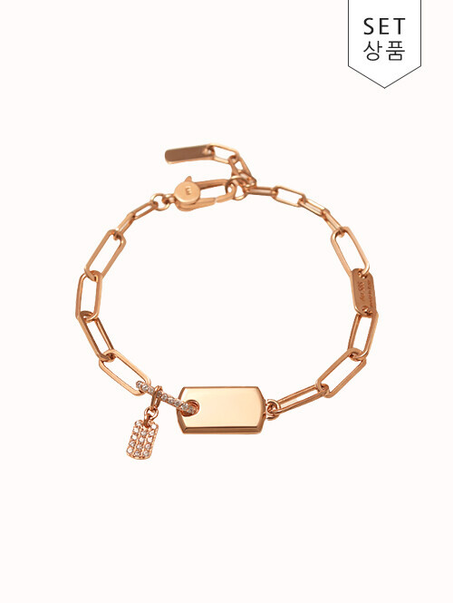 14K 18K 세르노아 태그 팔찌