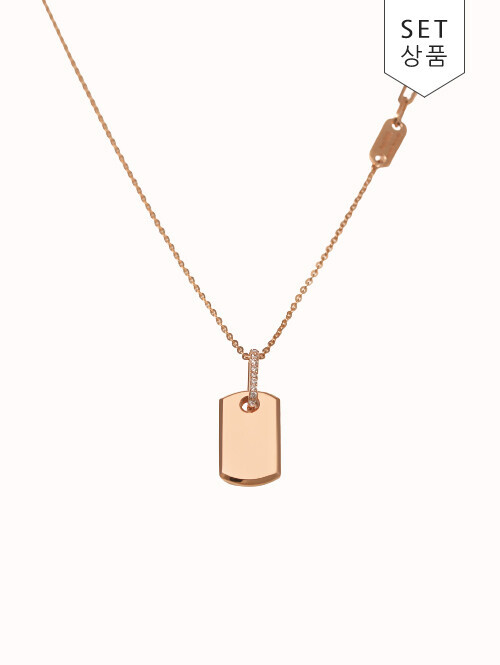 14K 18K 세르노아 태그 목걸이