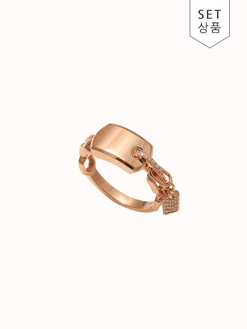 14K 18K 세르노아 태그 반지