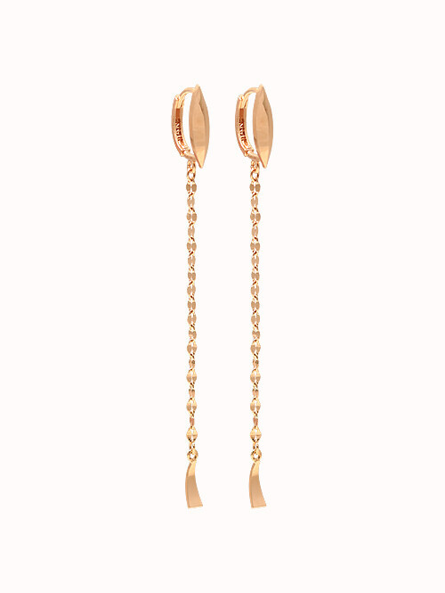 14K 18K 레시안 드롭 귀걸이