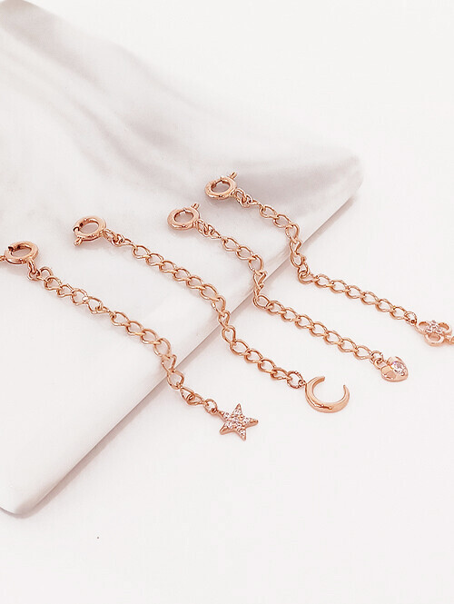 14K 18K 러블리 길이연장 보조체인(여유줄)장식