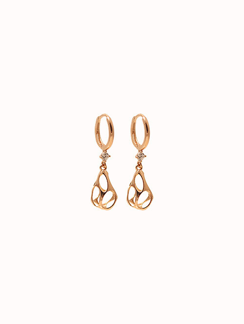 14K 18K 킨드 티어스 매쉬 귀걸이