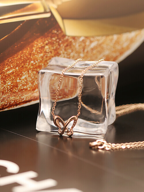 14K 18K 티리아 나비 목걸이