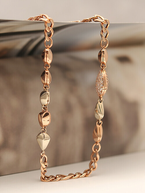 14K 18K 루서키 투톤 체인 목걸이