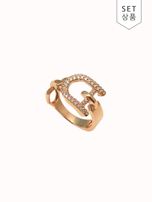 14K 18K 타나로스 D 체인 반지