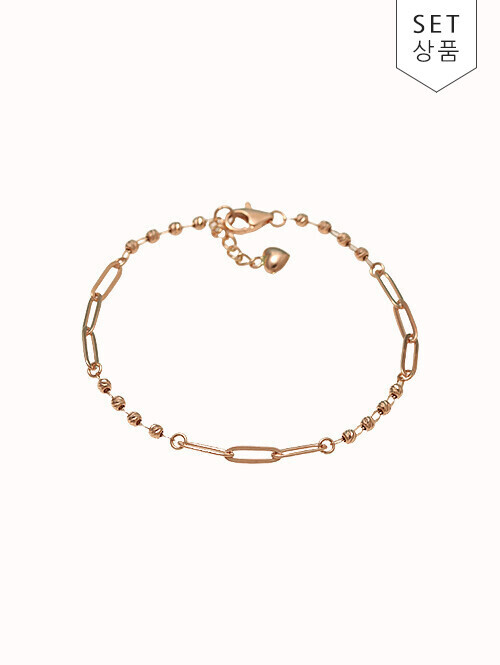 14K 18K 벨타 믹스 체인 팔찌