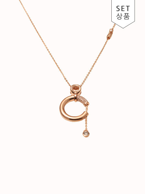 14K 18K 가누트 써클 목걸이