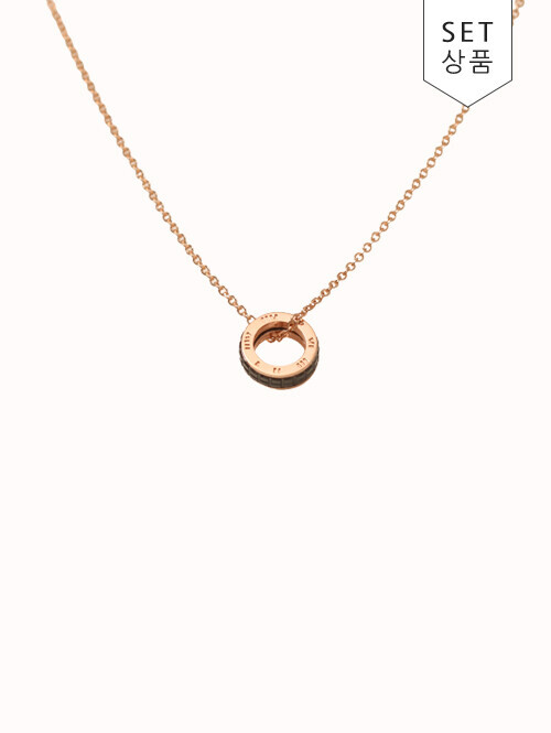 14K 18K 메타 휠 세라믹 목걸이