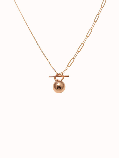 14K 18K 므타 토글바 볼 목걸이