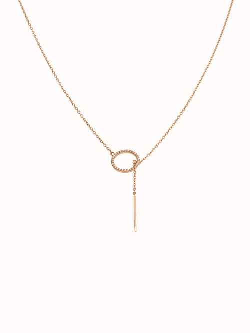 14K 18K  알타니 써클 드롭 목걸이