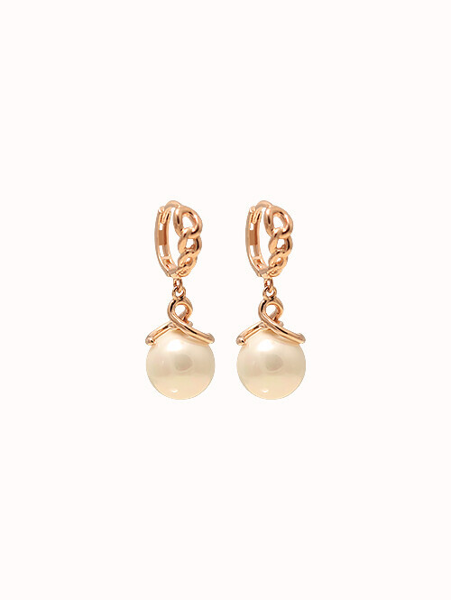 14K 18K 린아나 체인 진주 귀걸이