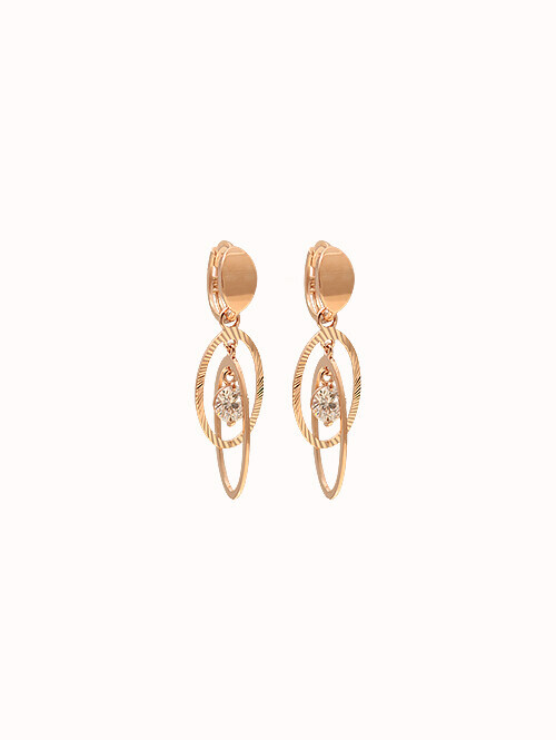 14K 18K 제프 투 써클 귀걸이