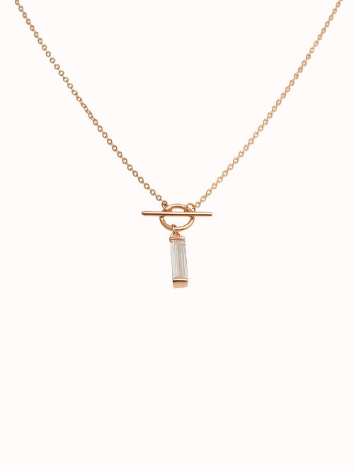 14K 18K 테파큐빅 토글 목걸이