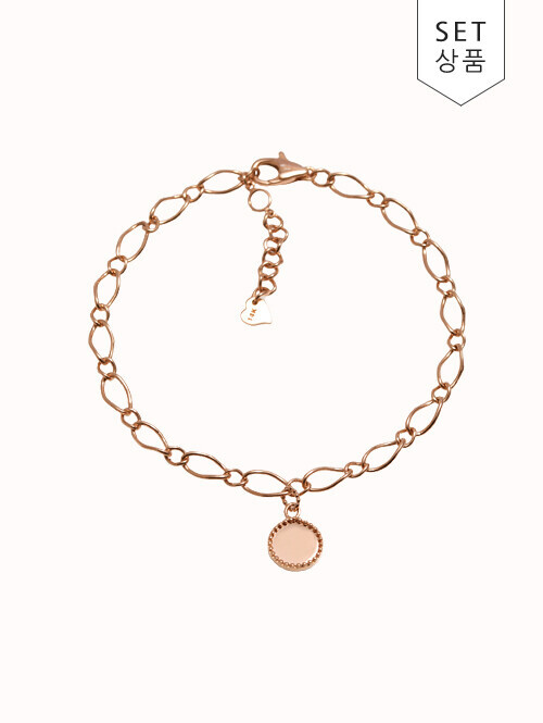 14K 18K 아미쿠스 코인 체인 팔찌