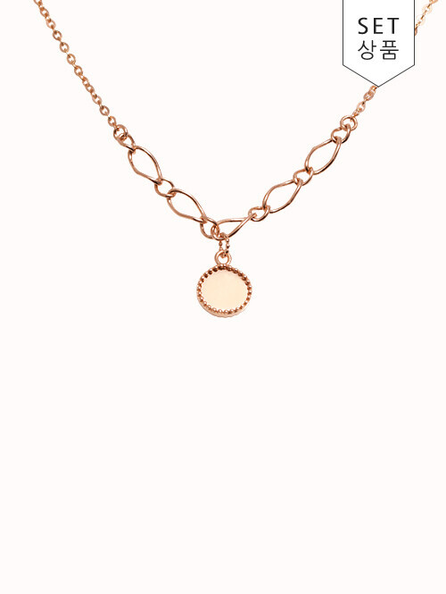 14K 18K 아미쿠스 코인 체인 목걸이