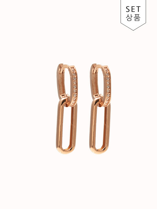 14K 18K 제이토 클립 귀걸이