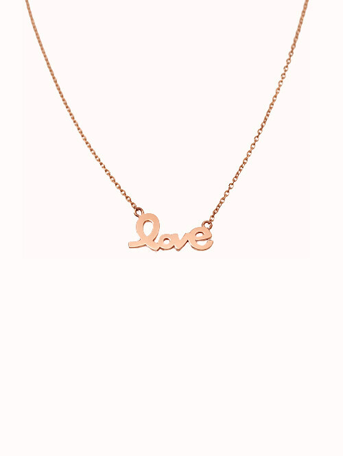 14K 18K 사랑의 레터링 심플 목걸이