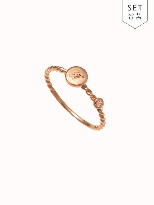 14K 18K 버피 각인 반지