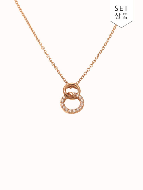 14K 18K 렌리스 써클 매듭 목걸이