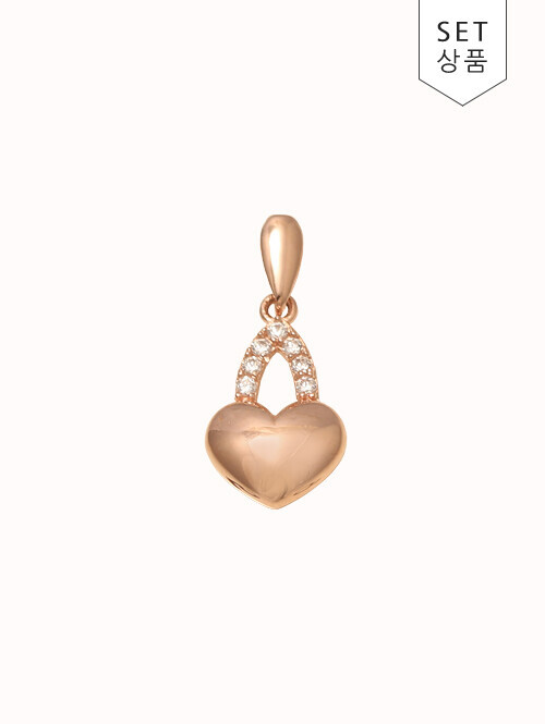 14K 18K  데미엘 하트 펜던트