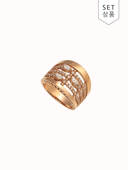 14K 18K 아네스틴 리프 반지