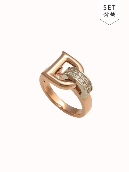 14K 18K 데비아르 투톤 반지