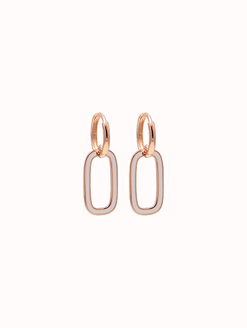 14K 18K 모시에 라운드 에폭시 귀걸이