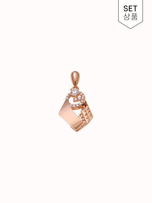 14K 18K 뮤데즈 G 컷팅 펜던트 (체인별도상품)