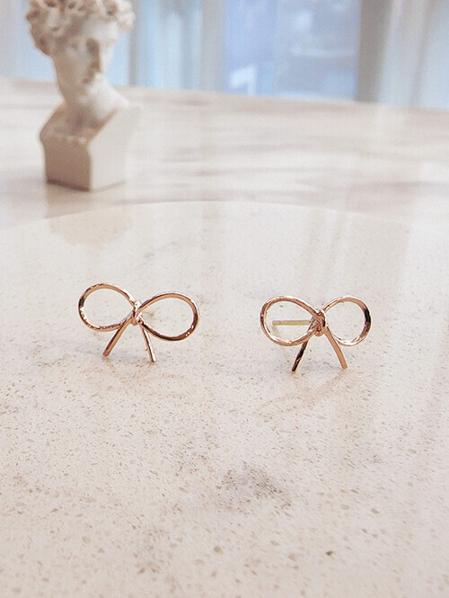 14K 리사 리본 귀걸이