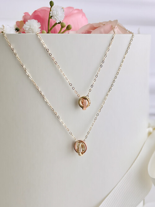 [자체 디자인+당일출고] 14K 18K 온리유 디오 목걸이