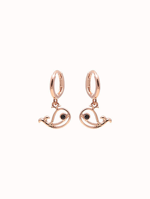 14K 18K 벗트 고래 귀걸이