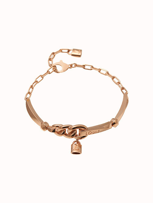 14K 18K 루이르 체인 자물쇠 팔찌