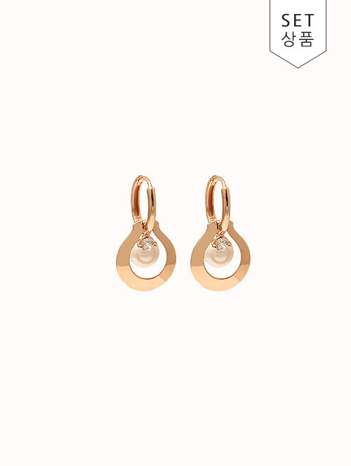 14K 18K 러아블 진주 귀걸이