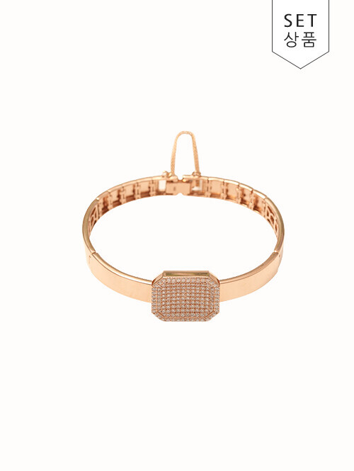 14K 18K 하비앙 스퀘어 라운드 팔찌