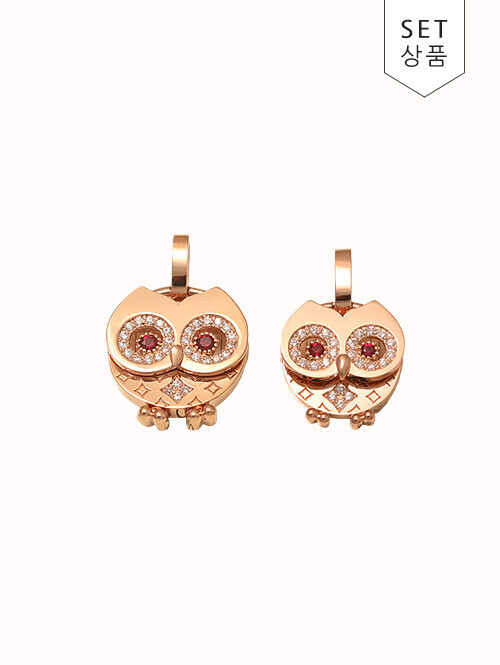 14K 에티나 부엉이 펜던트 (소,중사이즈) (체인별도상품)