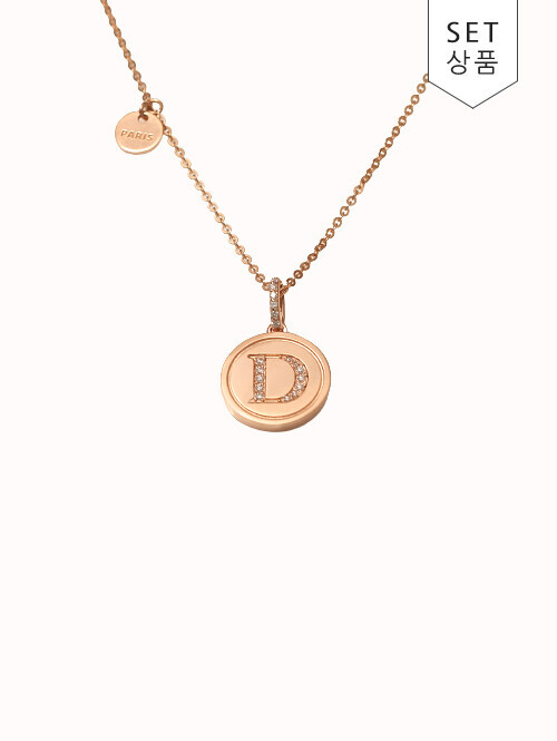 14K 18K 베덴 이니셜D 써클 목걸이