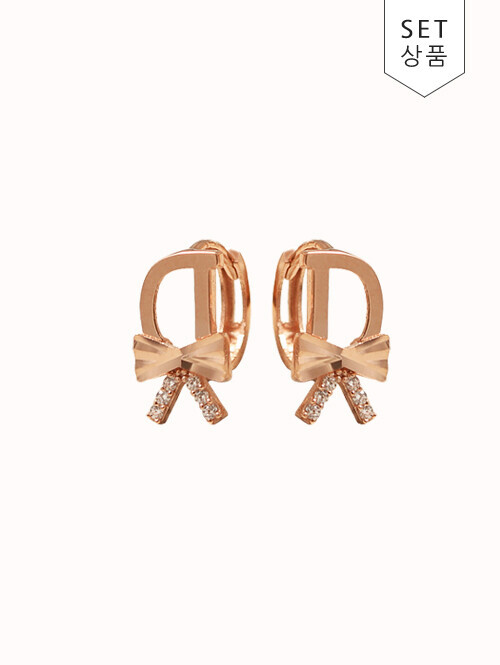 14K 18K 리본넥타이 D 귀걸이