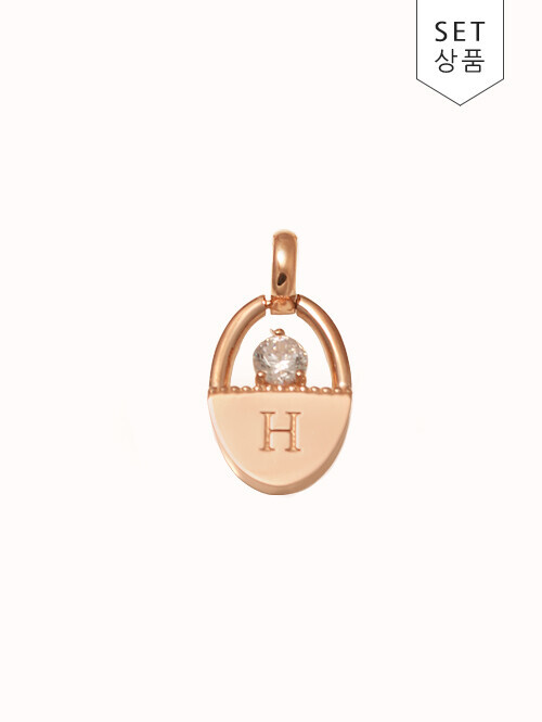 14K 18K 루비느 H 라운드 펜던트 (체인별도상품)
