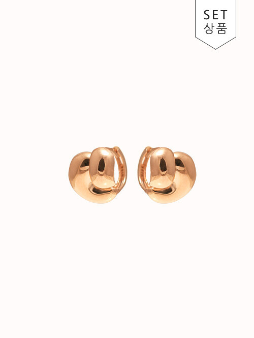 14K 18K 브루안 볼드 귀걸이