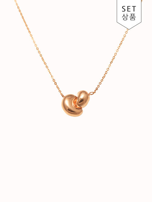 14K 18K 브루안 볼드 목걸이