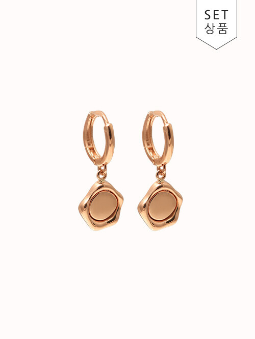 14K 18K 로티나 실링 왁스 귀걸이