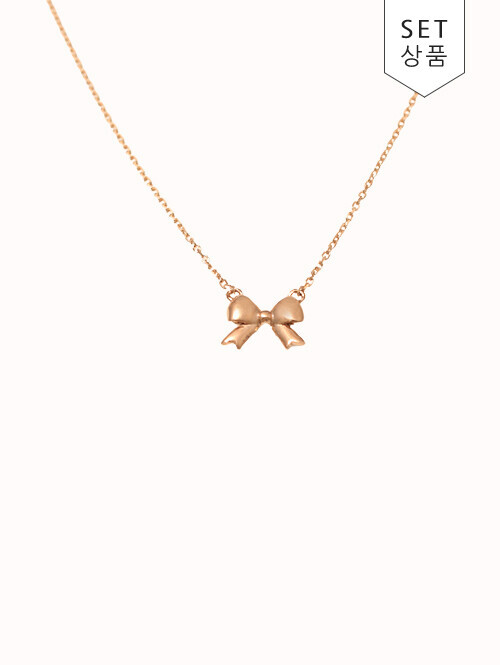 14K 18K 에리나 리본 목걸이