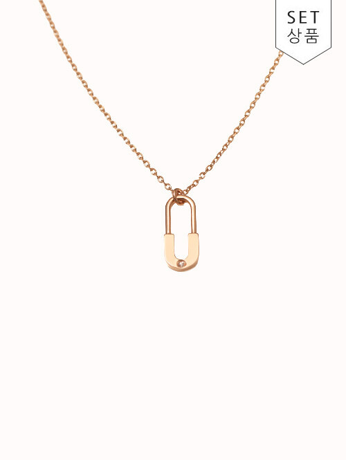 14K 18K 클로젯 클립 목걸이