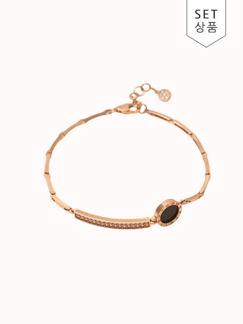 14K 18K 에스픽 써클 라운드 팔찌