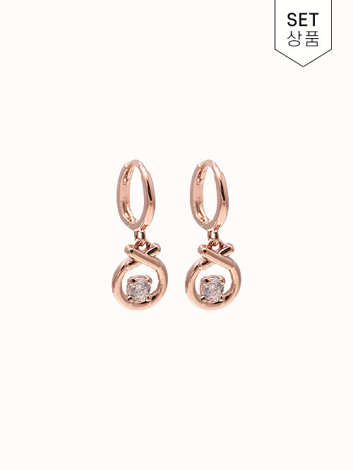 14K 18K 메지즈 써클 귀걸이