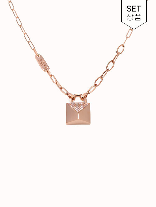 14K 18K 딕셔 삼각 포인트 클립 목걸이